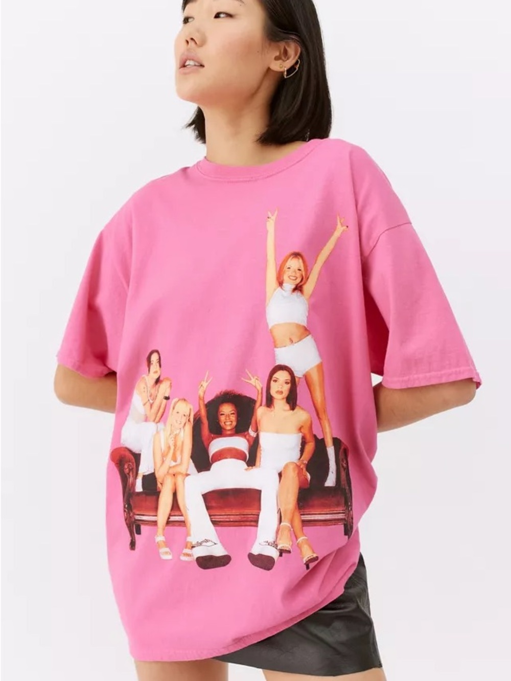 urban outfitters hot pink spice girls tee